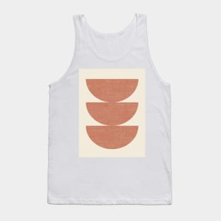 Half Circle 3 - Orange Terra Tank Top